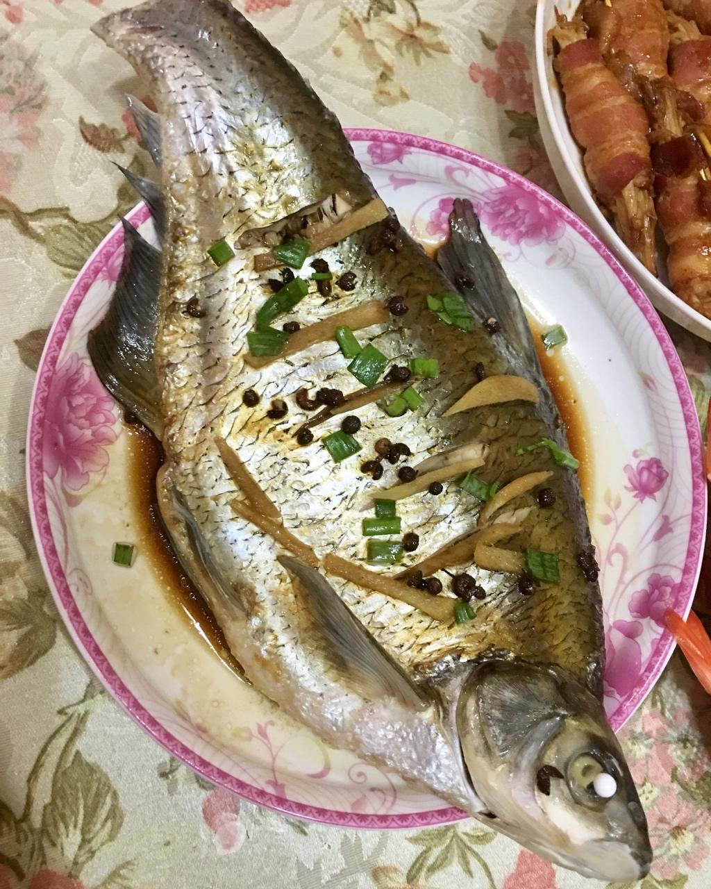 ginnie宝做的清蒸鳊鱼