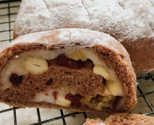 可可软欧麻薯面包 可以和面包店的比美哦!的做法