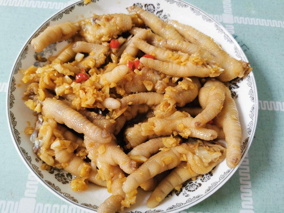 自制凉拌蒜香鸡爪