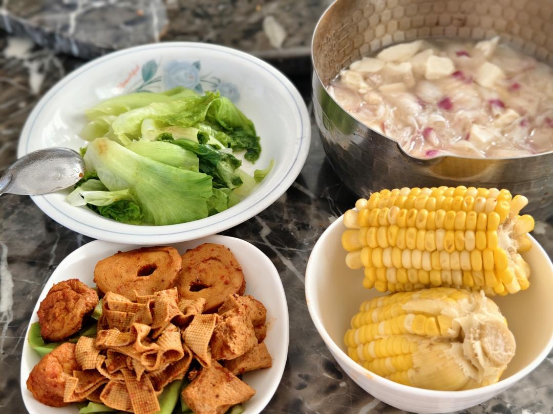 木槿花豆腐汤