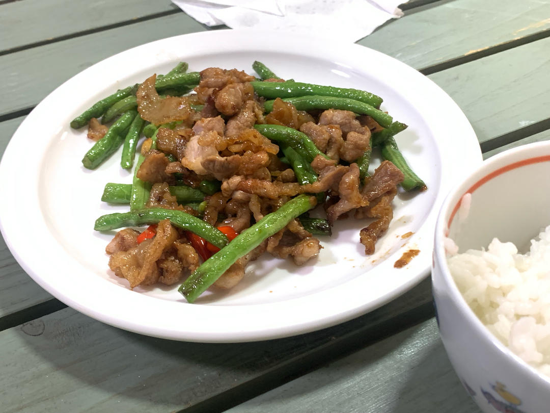 豆角炒肉