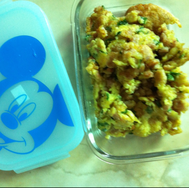火腿炒鸡蛋 （快手下饭）