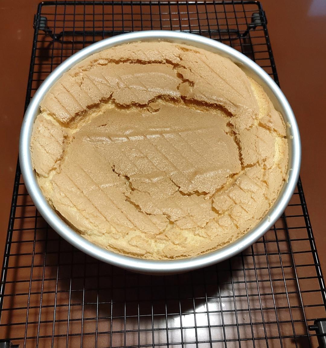原味戚风蛋糕～8寸