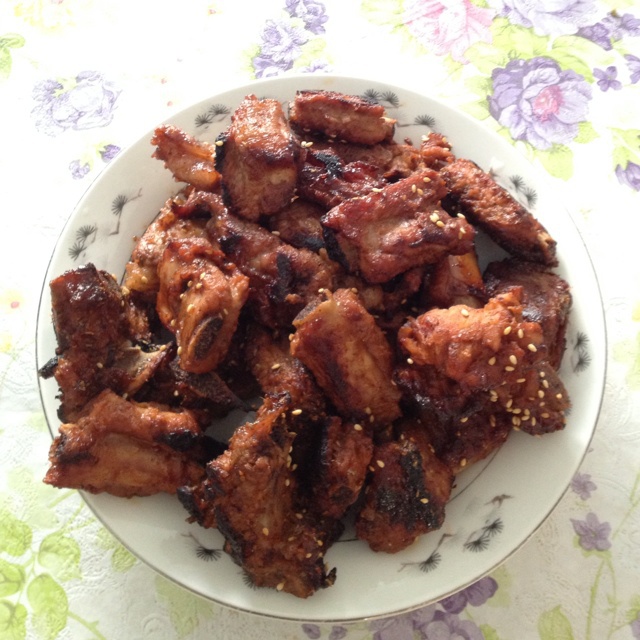 蒜香烤排骨