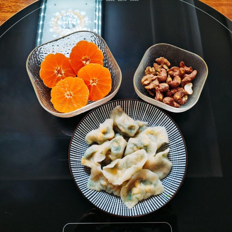 茴香鸡蛋素饺子