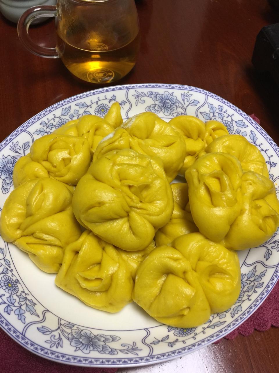 南瓜花卷馒头