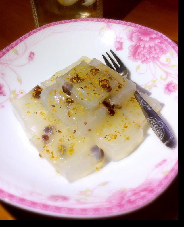 冰晶红豆马蹄糕