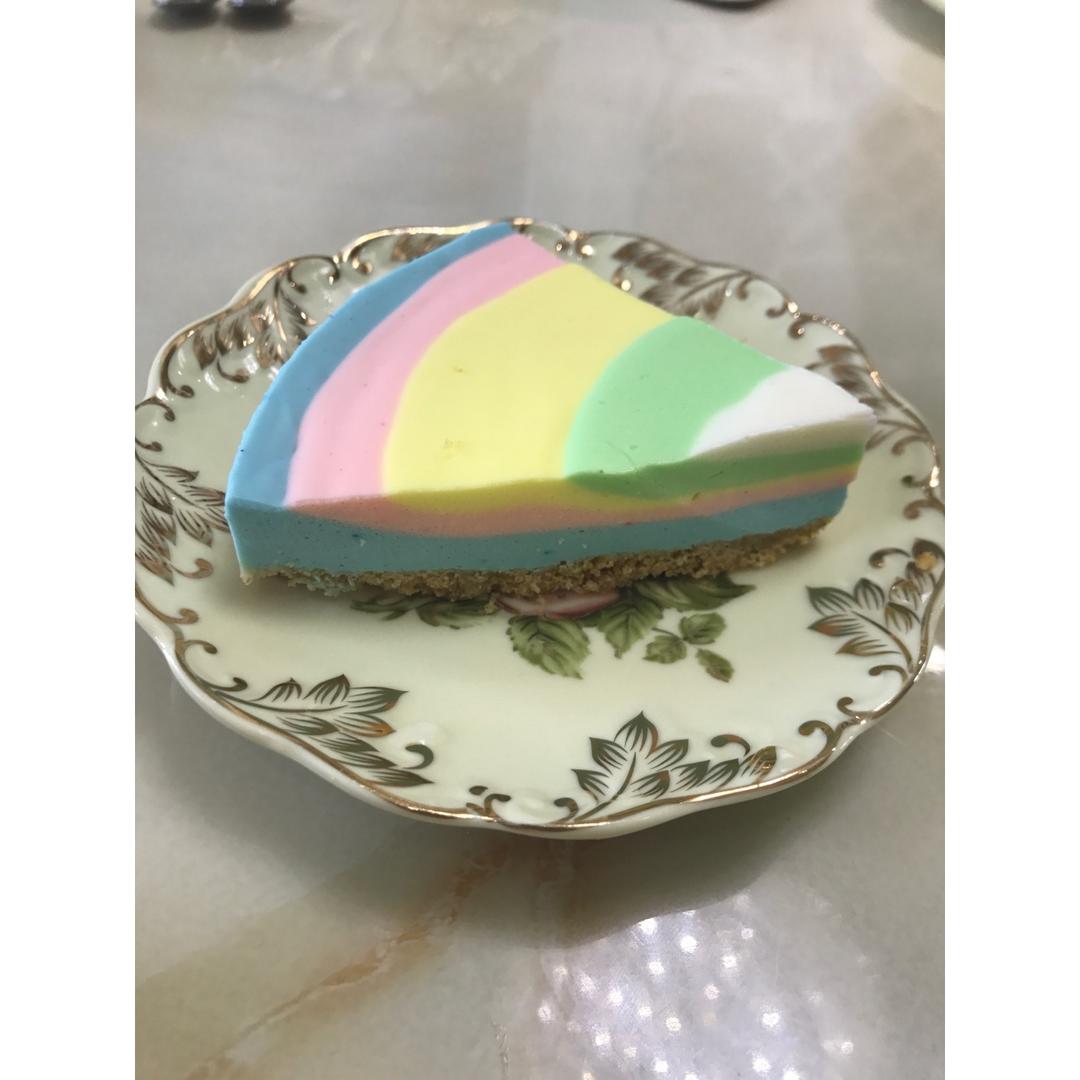 彩虹慕斯蛋糕