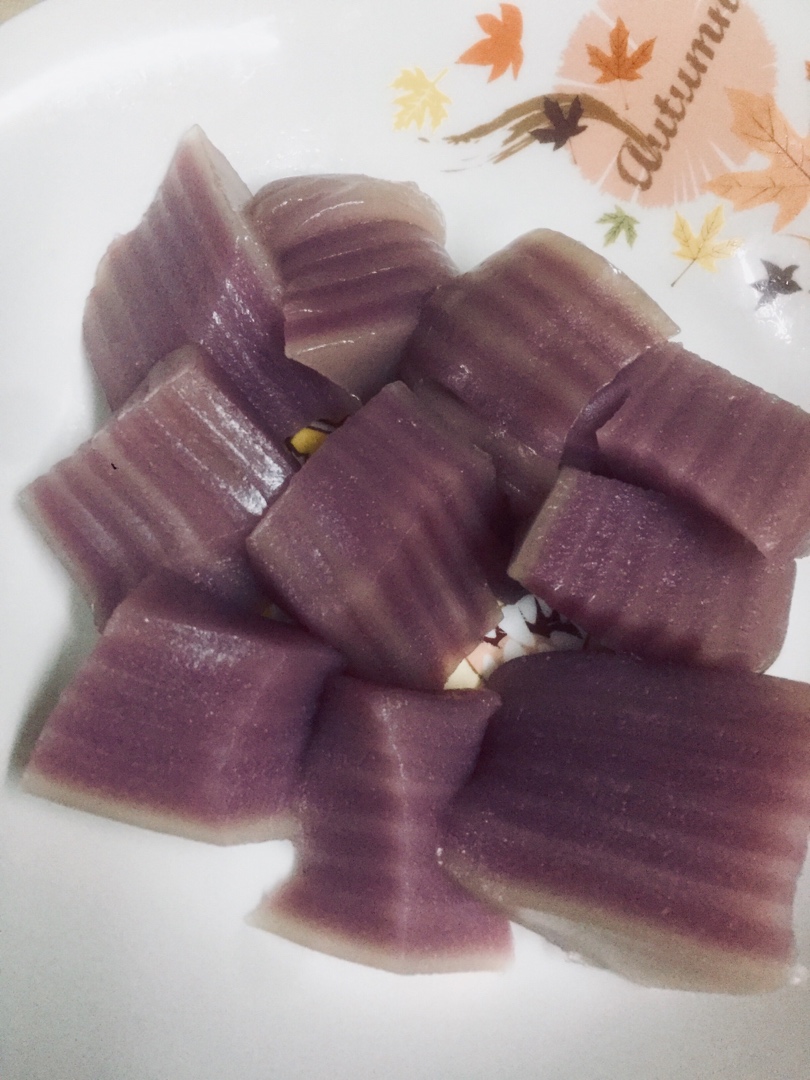 紫薯椰汁千层马蹄糕