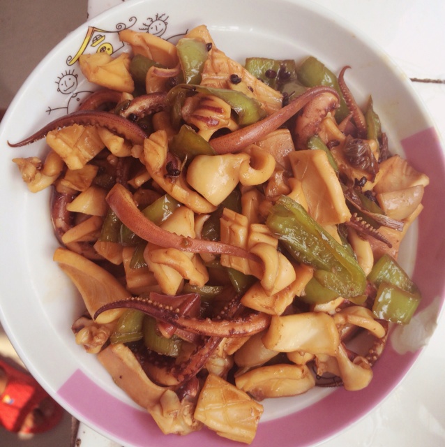 茵卡-1做的爆炒鱿鱼头