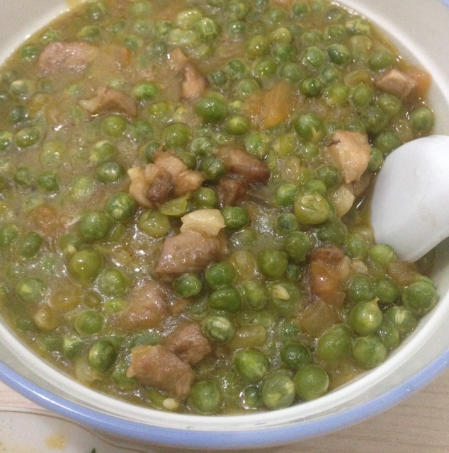 红烩青豆