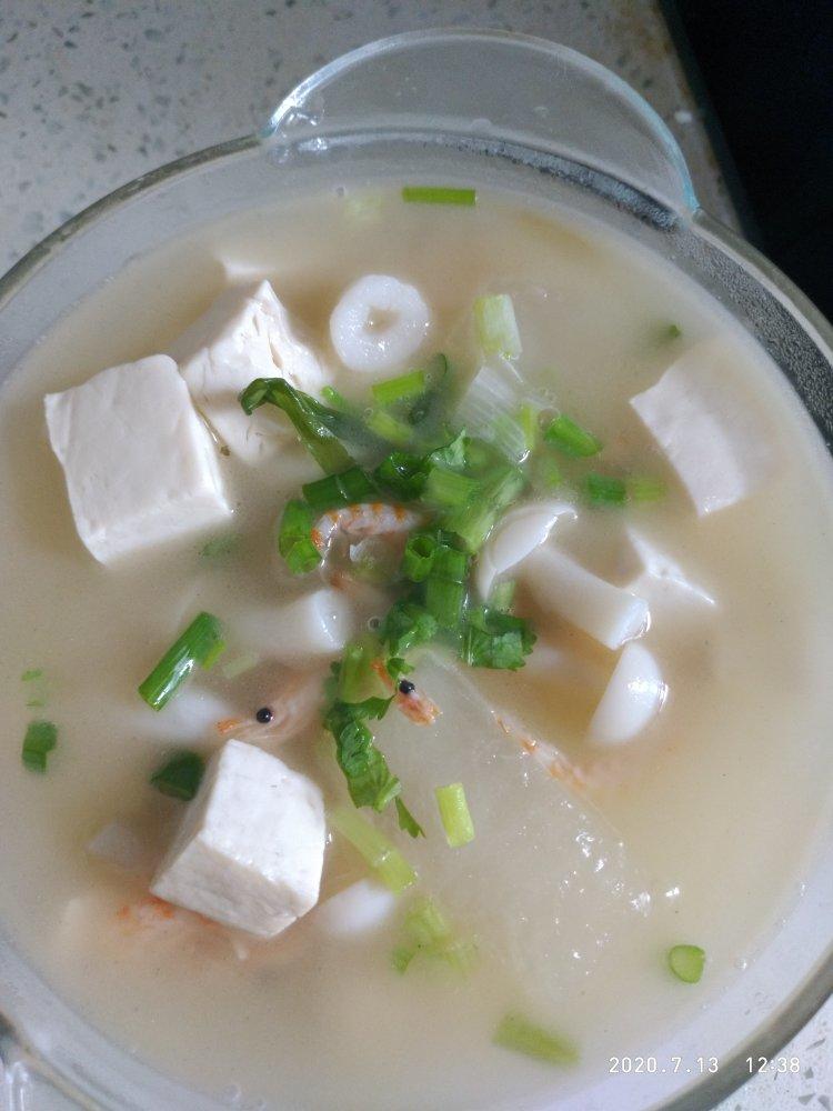冬瓜豆腐虾米汤
