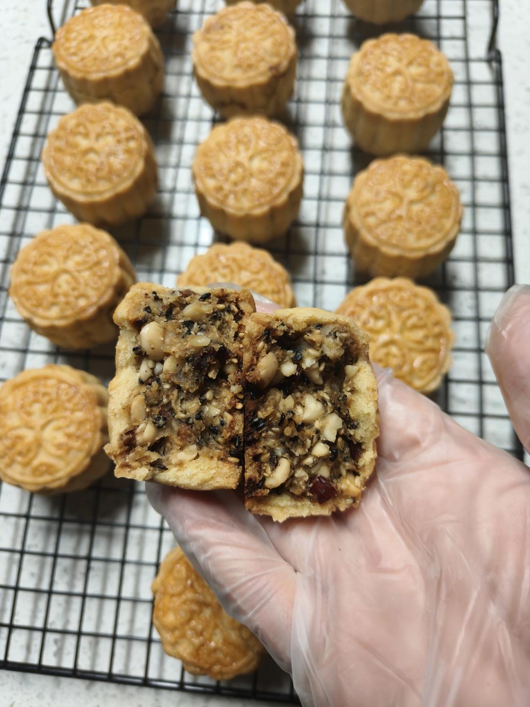 五仁月饼～不用转化糖浆的版本