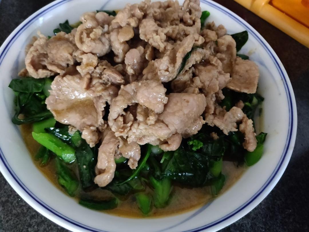 潮汕沙茶牛肉炒芥兰