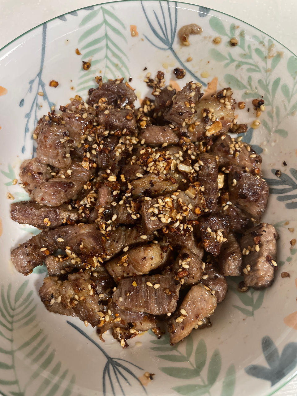孜然牛肉粒