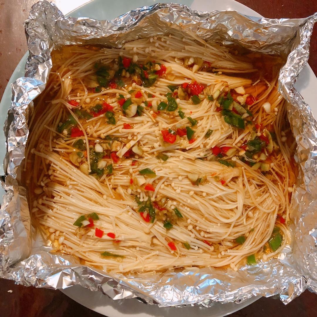 蒜蓉烤金针菇（烤箱版）