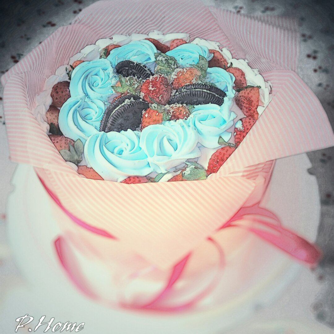 蛋糕裱花—简单花束蛋糕