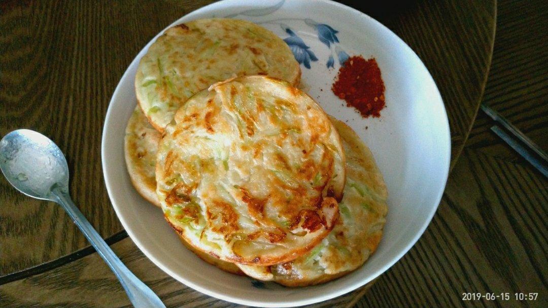 夜开花丝虾仁饼