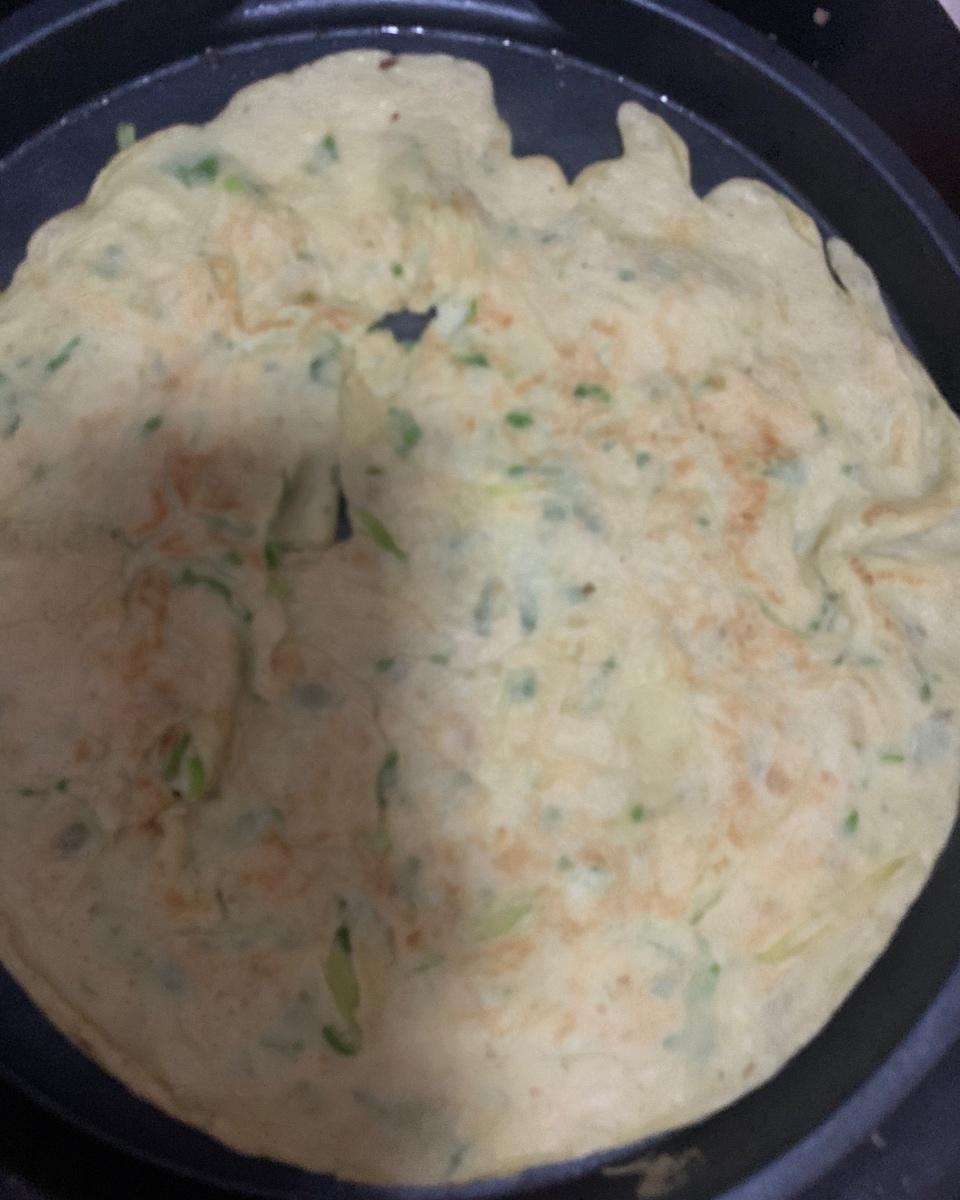 简单快手蔬菜鸡蛋煎饼