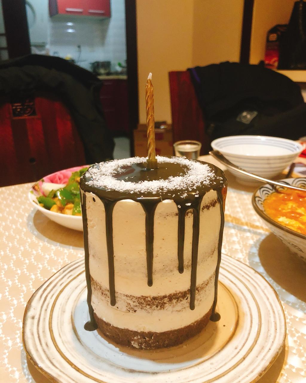 yuqi啊做的半淋面可可蛋糕