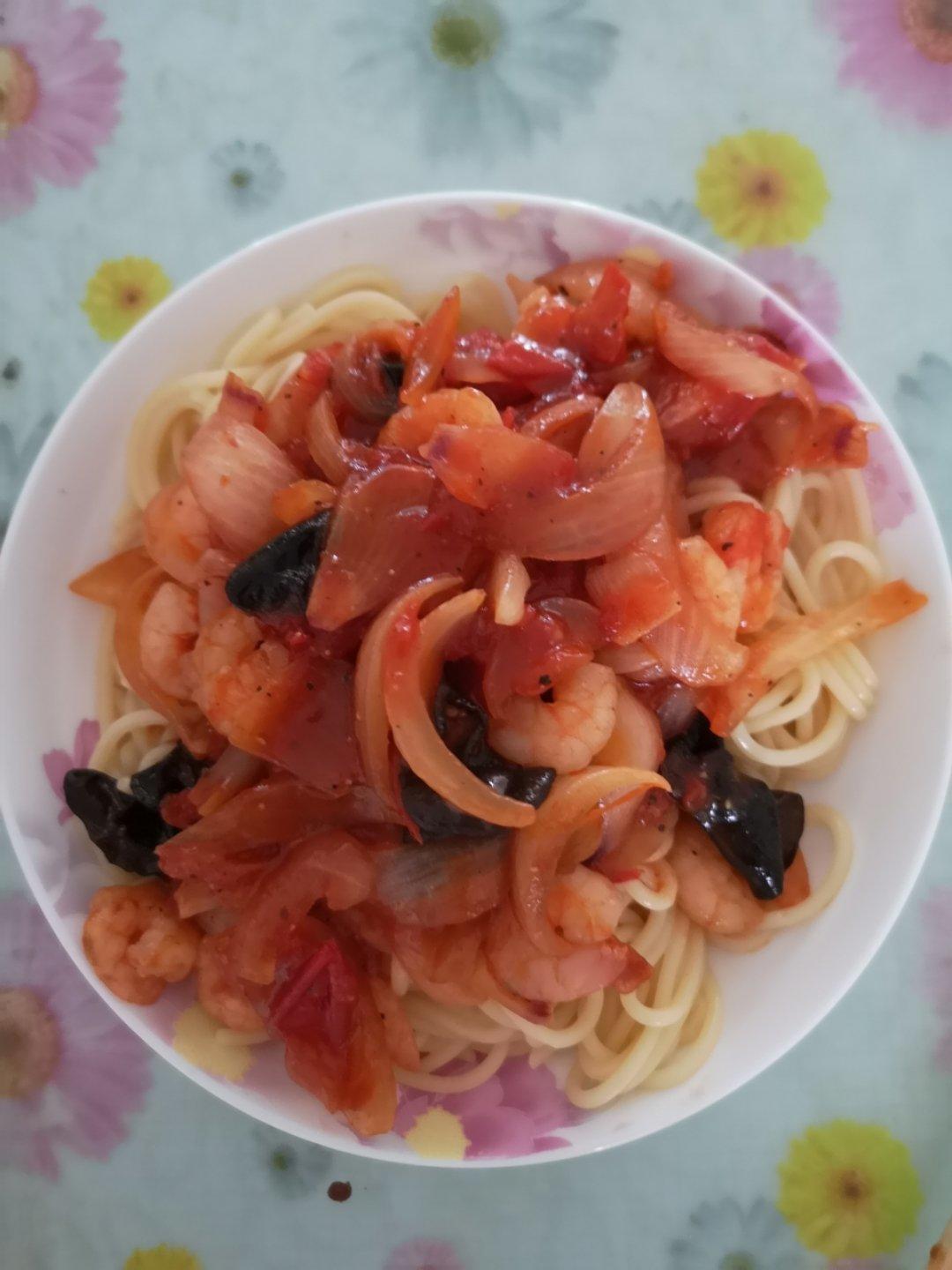 减脂|美味又低脂的虾油虾仁意大利面