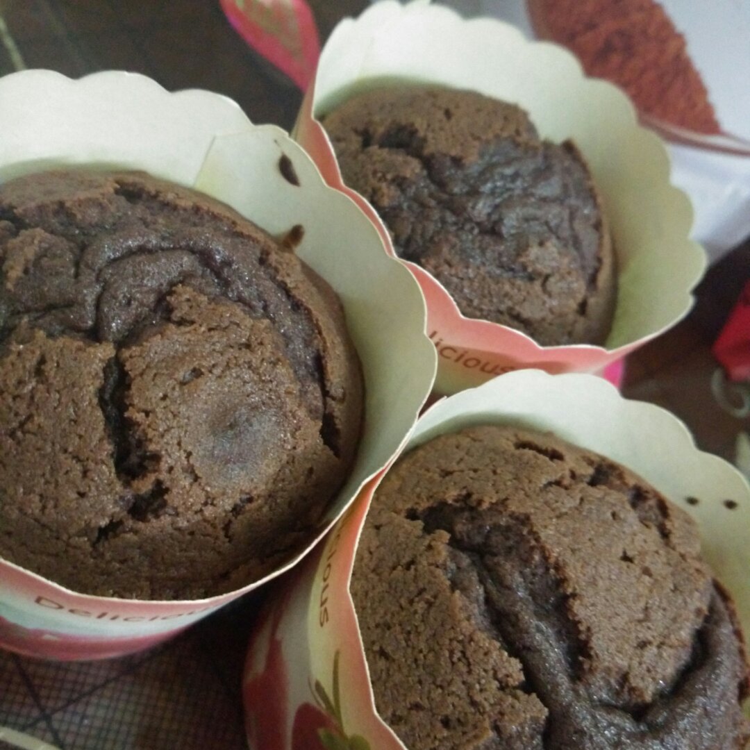 香橙可可杯子蛋糕（特别适合韩式裱花）