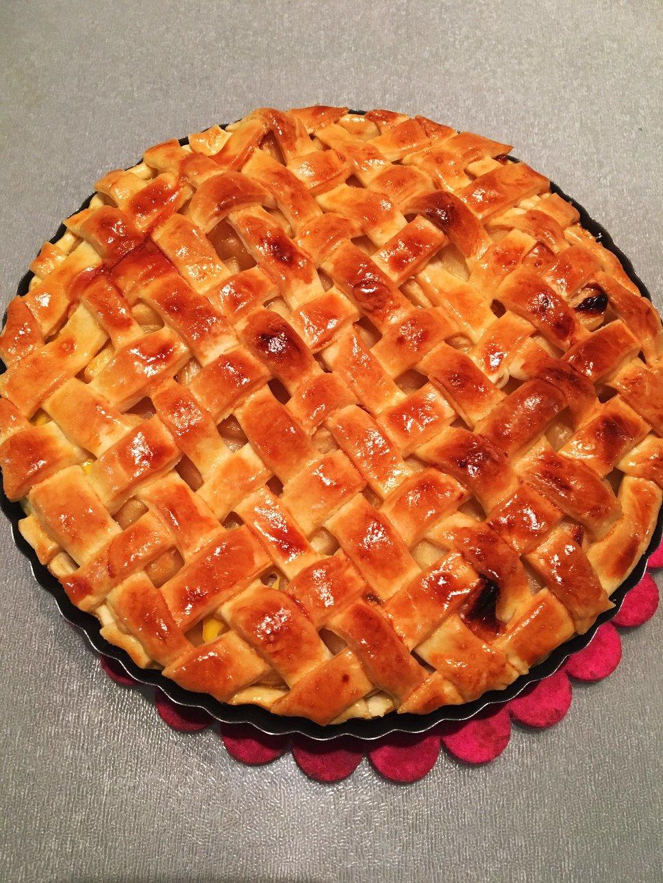 李小星家的肉多多做的苹果派