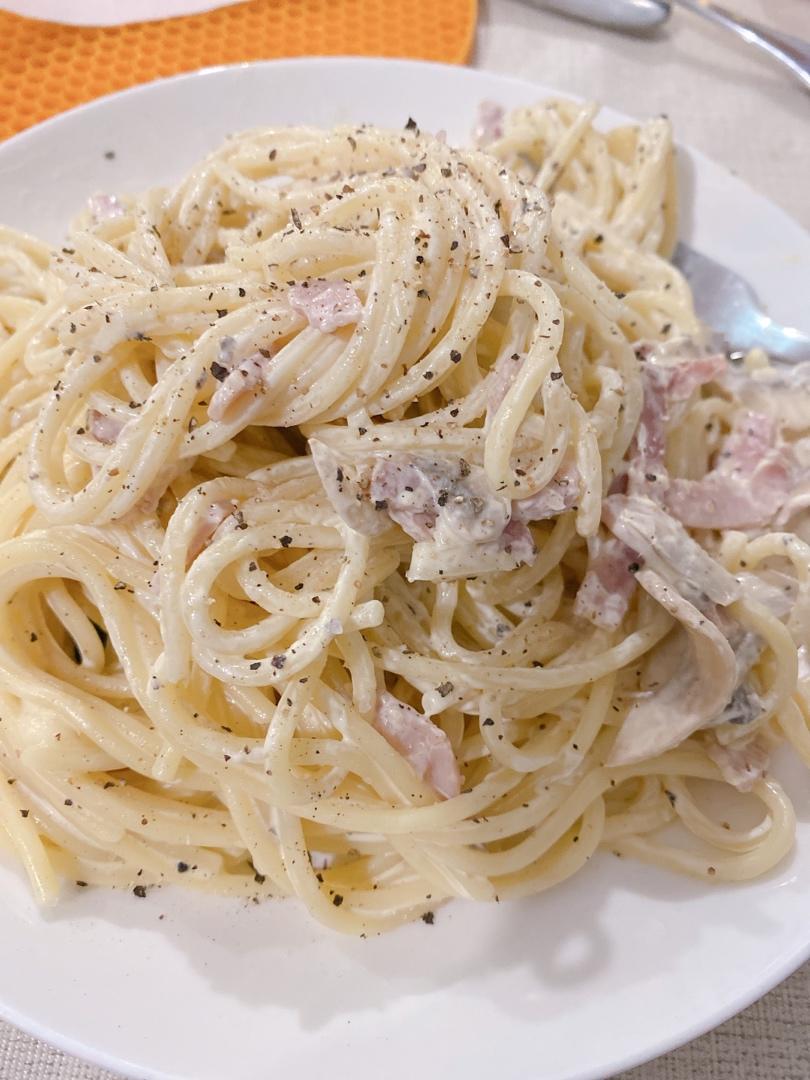 西餐大厨分享的奶油蘑菇培根意面秘方！