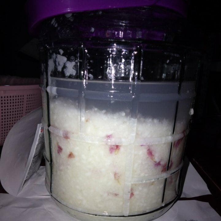 新鲜玫瑰花酒酿