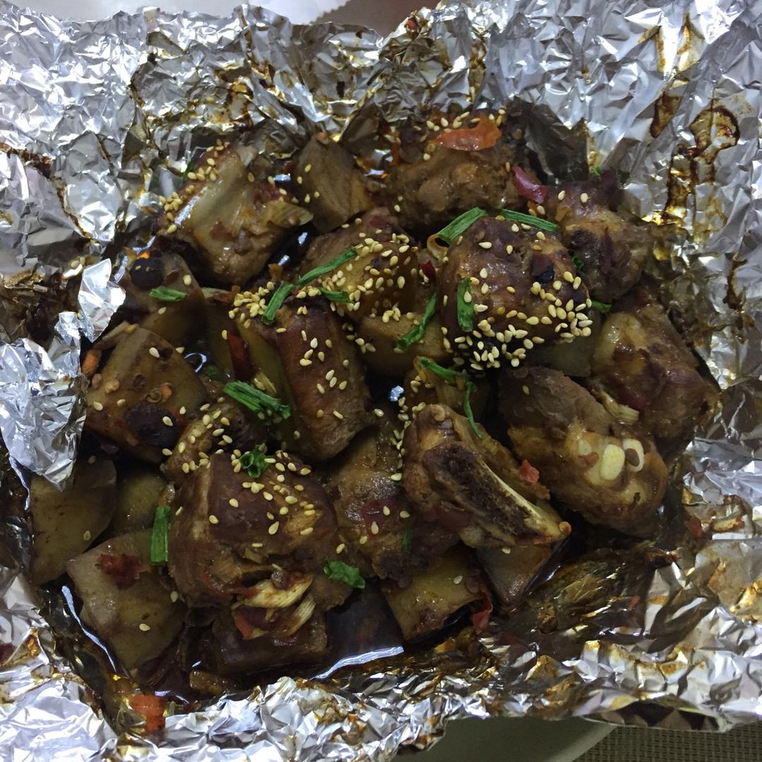 锡纸烤排骨