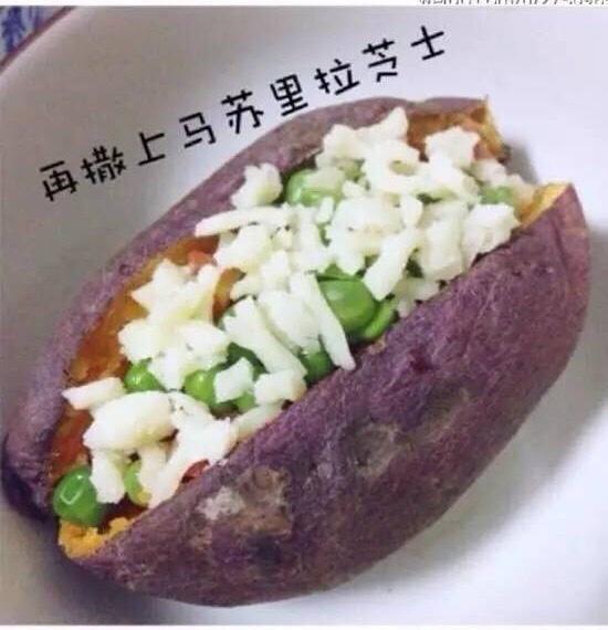 【FT健康食谱】微波芝香杂蔬烤红薯的做法 步骤9