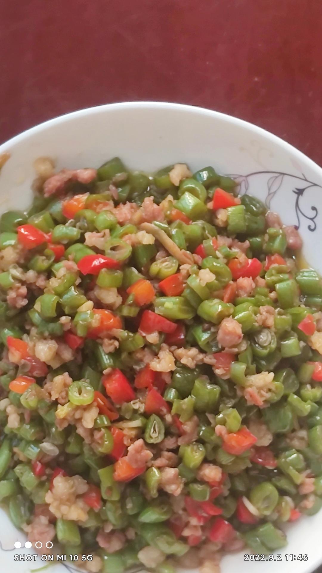 酱香肉沫四季豆