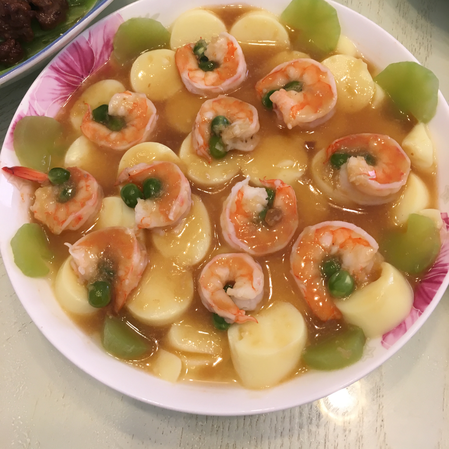 日本豆腐蒸虾仁