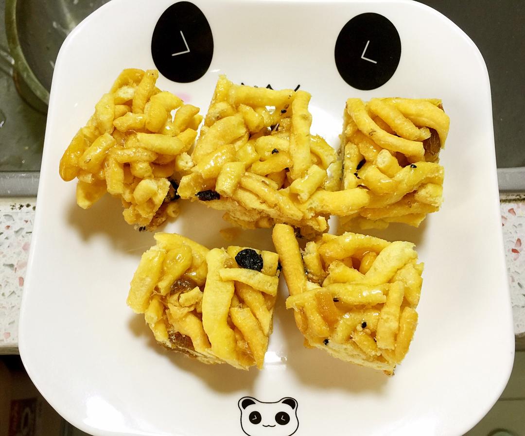 （视频食谱）自制沙琪玛／萨其马