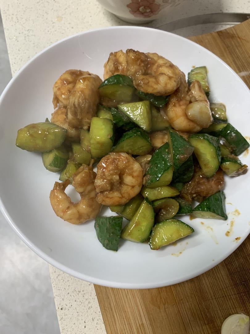 虾仁炒青瓜