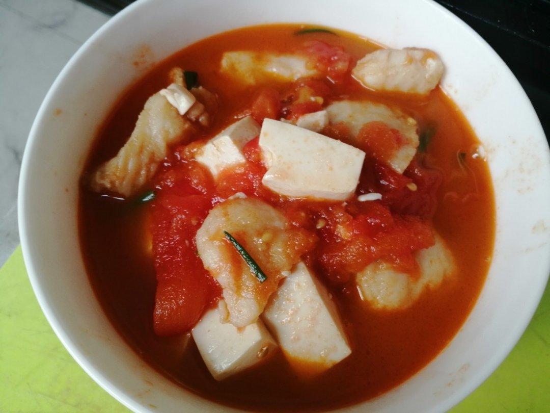番茄豆腐巴沙鱼汤