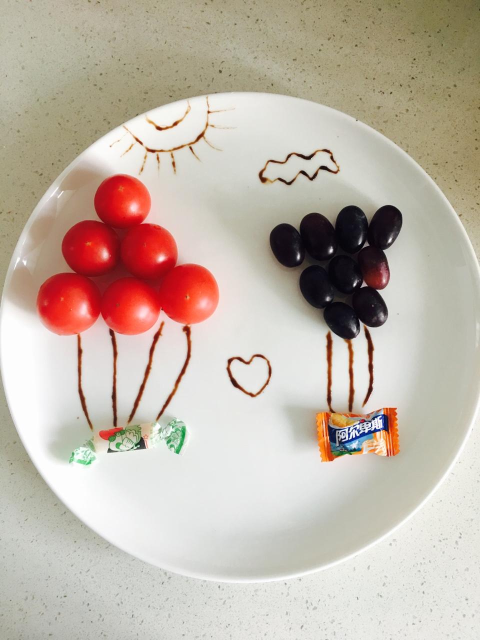 刺猬_xzbr做的带来好心情的水果热气球