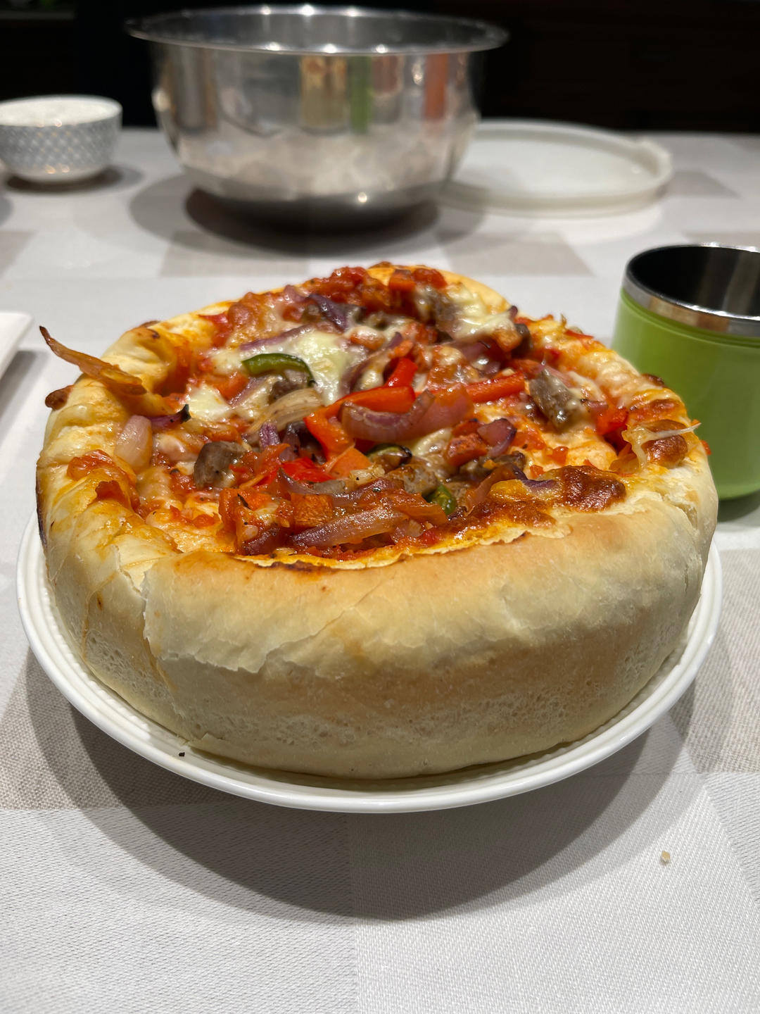 非常容易掌握的披萨做法，巨好吃的饼皮，重点：饼皮饼皮，简单pizza