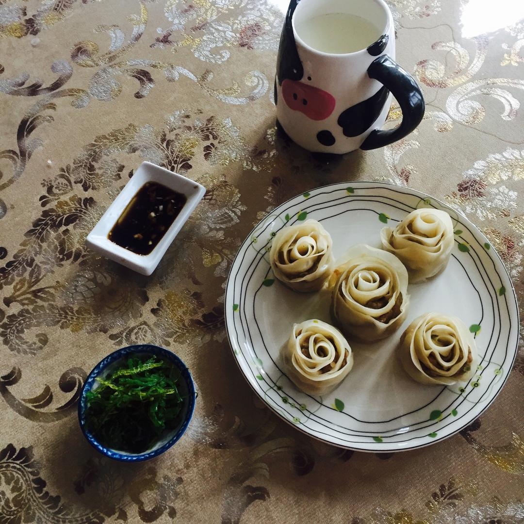 玫瑰花饺子