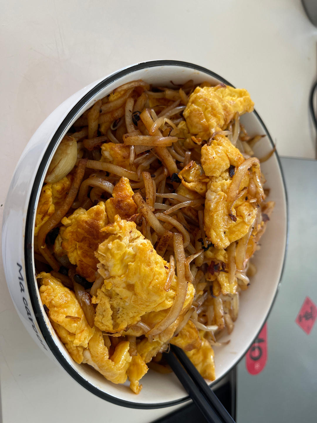炒饼#豆芽鸡蛋
