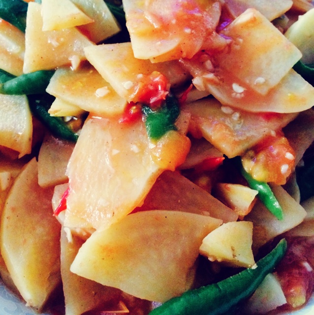 青椒番茄土豆片