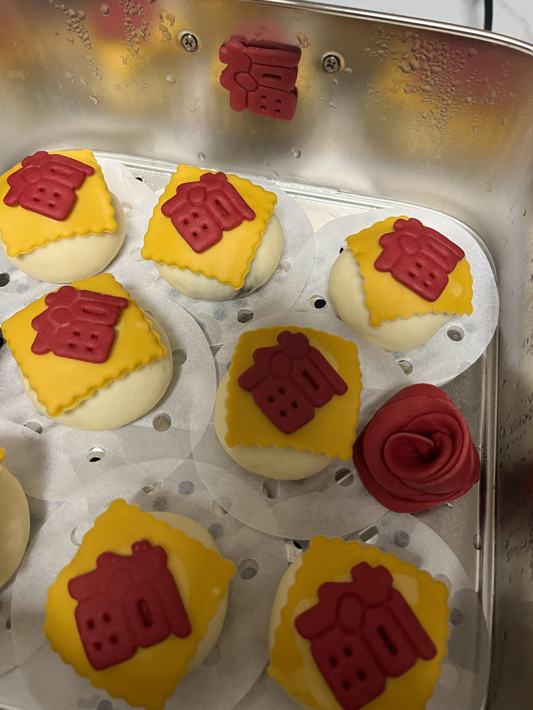 超级简单的新年福字馒头