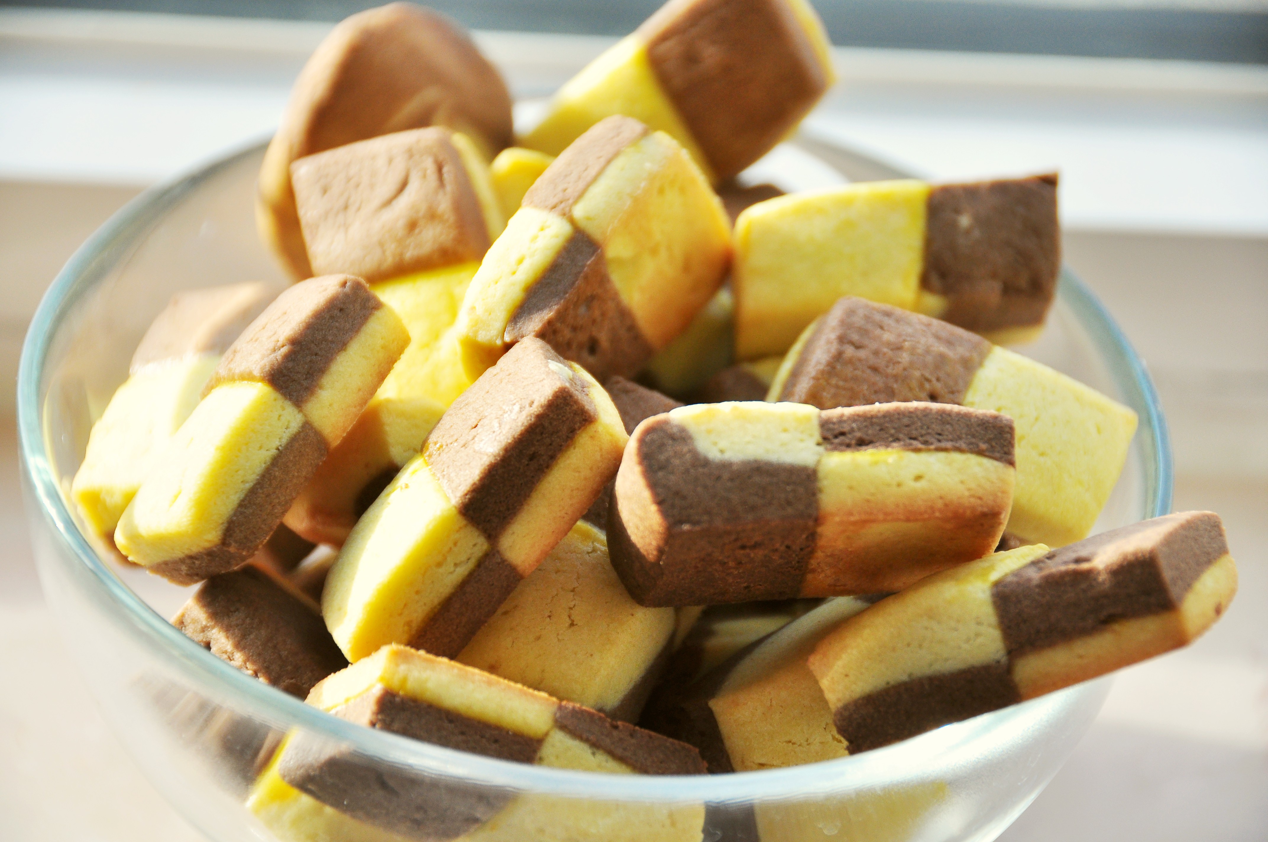 双色小棋格饼干