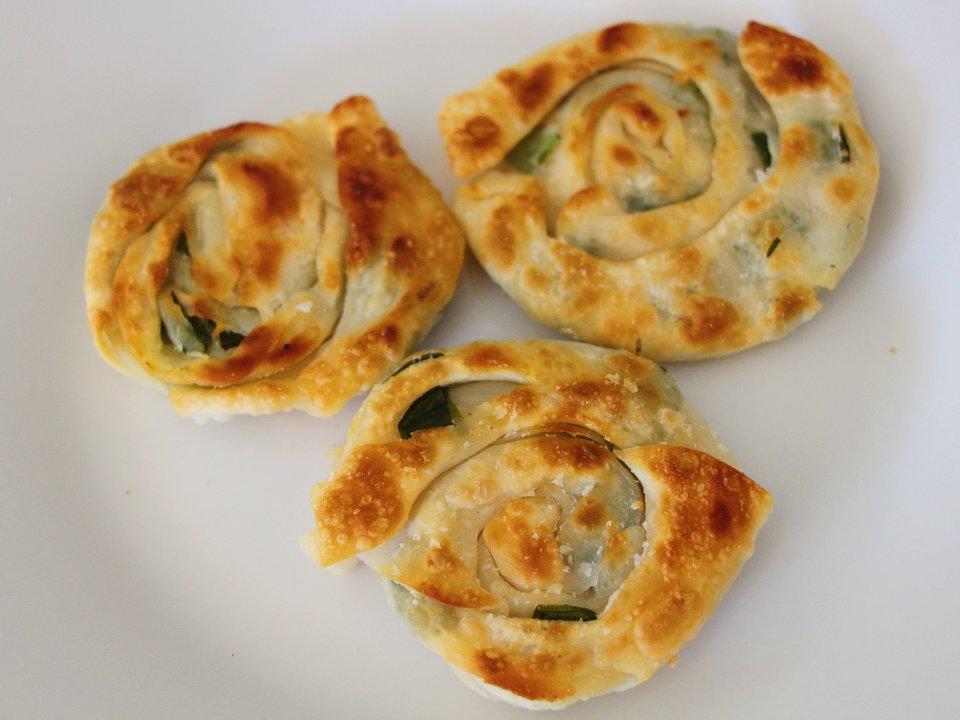 饺子皮葱油饼