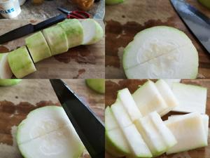 家常节瓜冻豆腐汤的做法 步骤2