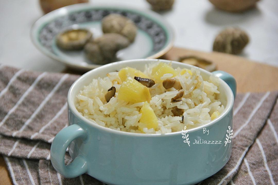 香菇土豆炒饭——素宝宝的食谱