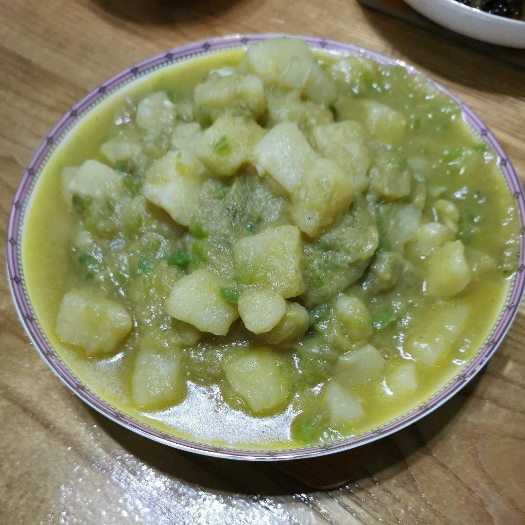 土豆炖茄子(东北菜)