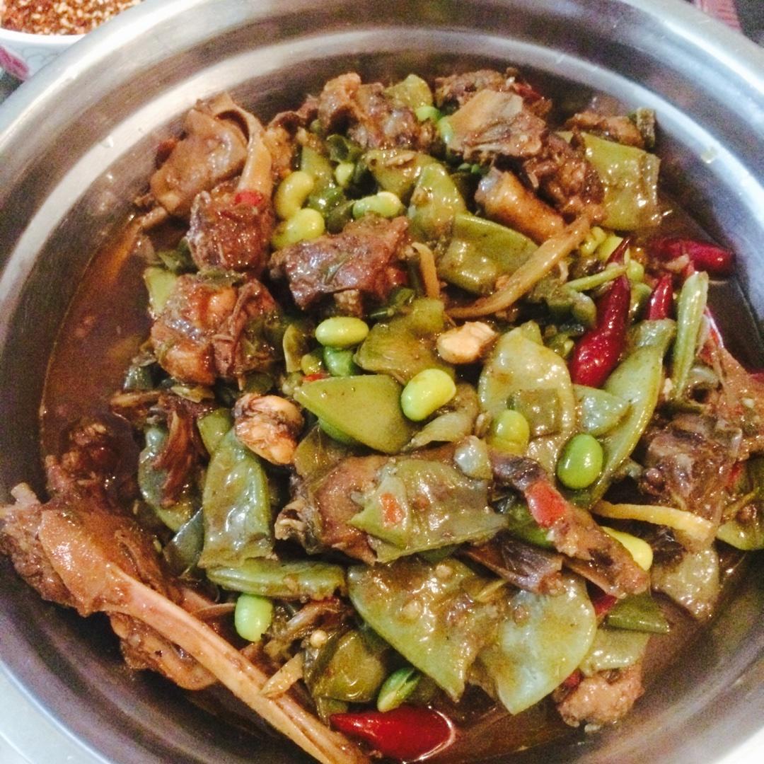 小公举秘制扁豆烧鸭的做法