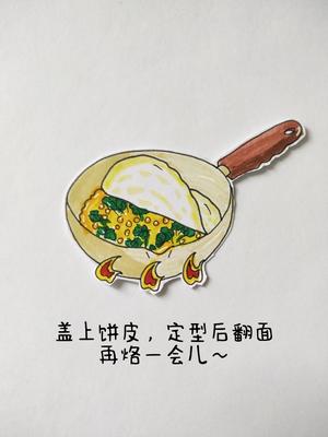 简单好上手的时蔬鸡蛋卷饼的做法 步骤4