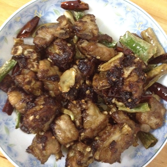 双椒煎排骨